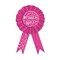Party Central Pack of 6 Pink and White "Birthday Girl!" Award Ribbons Party Favors 6.5"